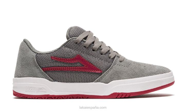 zapatos de skate para niños brighton Lakai gris 80B2182