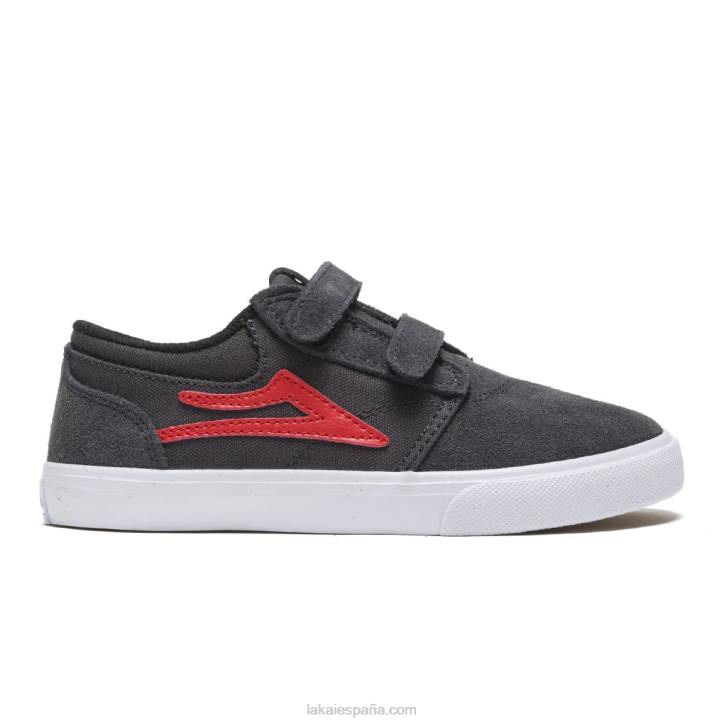 zapatos de skateboard griffin kids carbon flame Lakai gris 80B2171