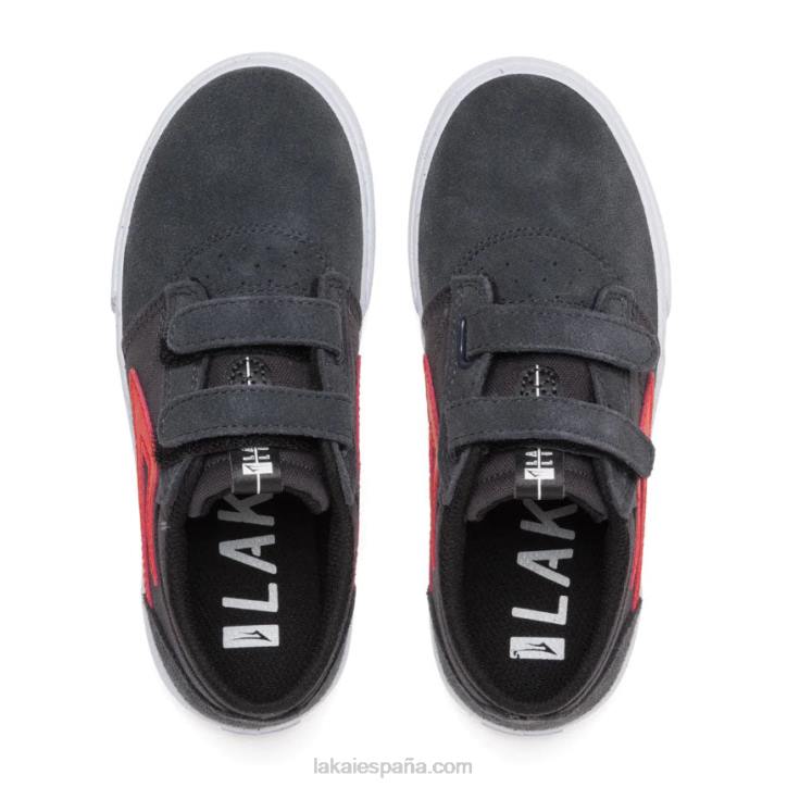 zapatos de skateboard griffin kids carbon flame Lakai gris 80B2171