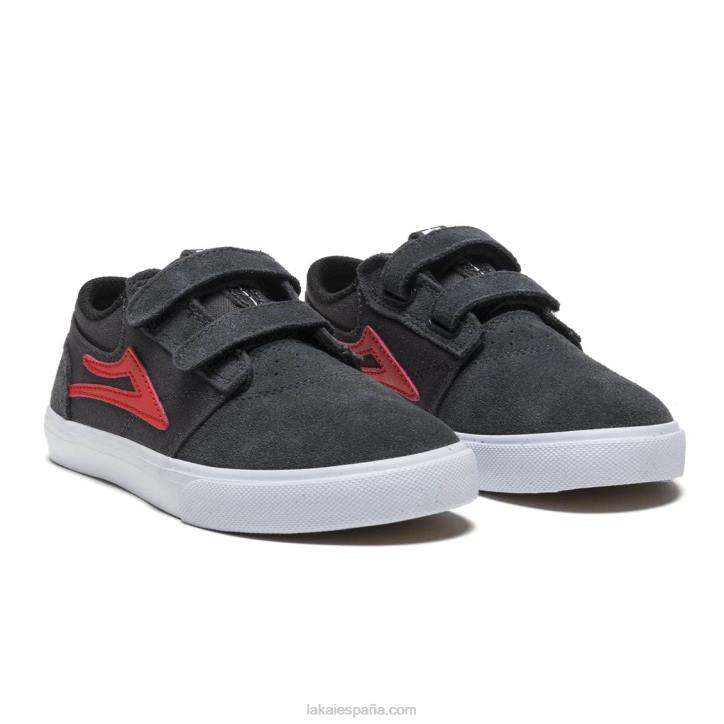 zapatos de skateboard griffin kids carbon flame Lakai gris 80B2171