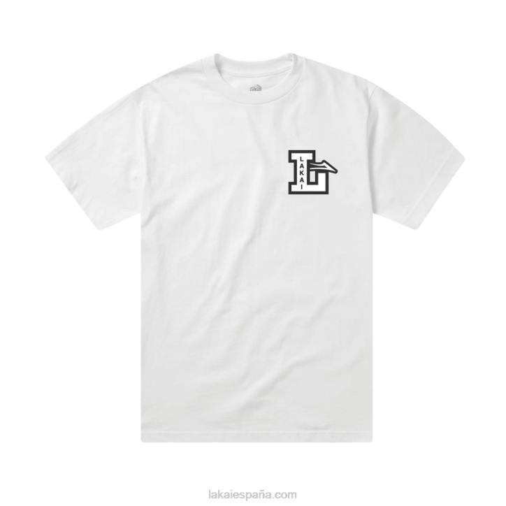 camiseta de letra Lakai blanco 80B2160