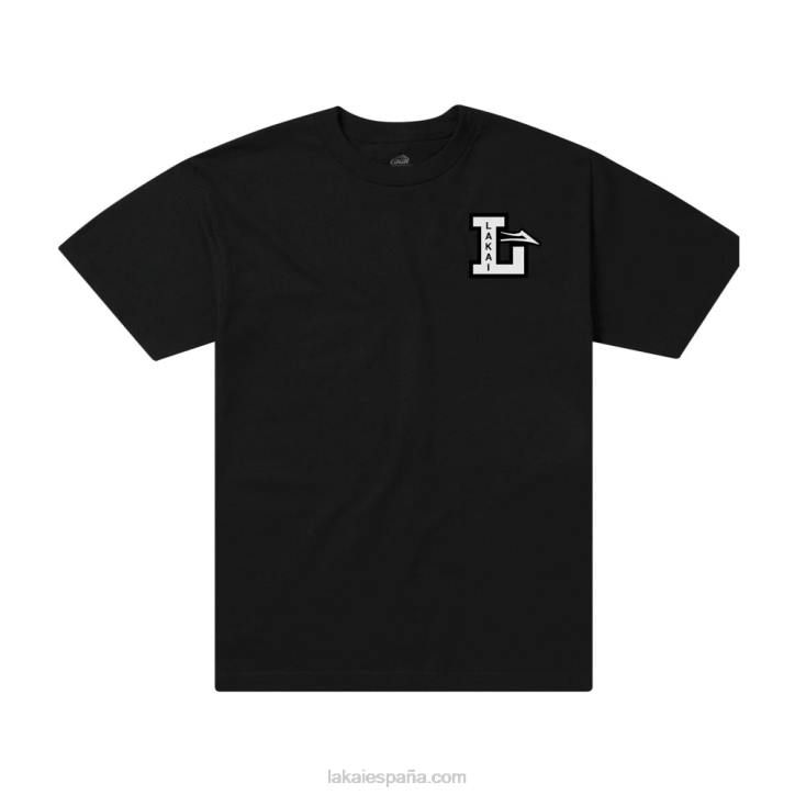 camiseta de letra Lakai negro 80B2158