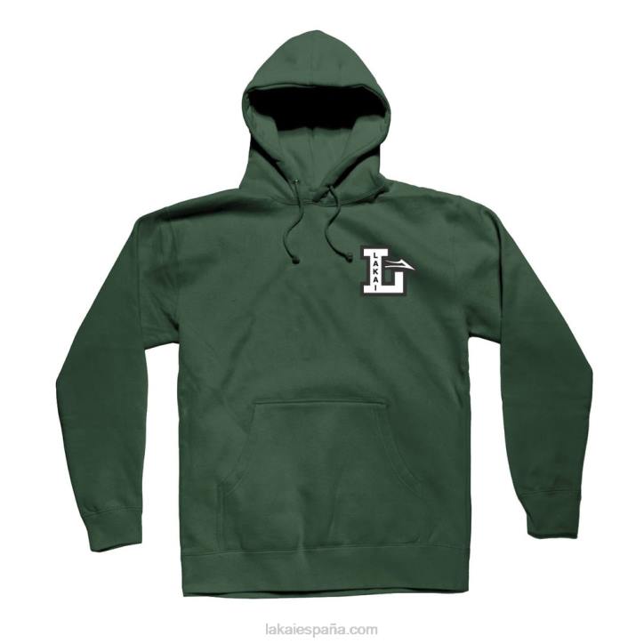 letra sudadera con capucha Lakai verde alpino 80B2141