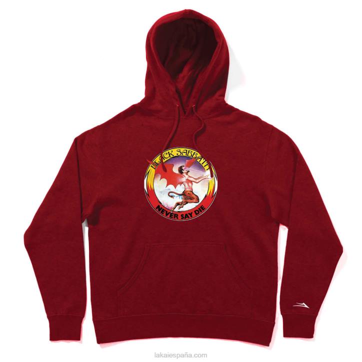 sabbath nunca digas morir sudadera con capucha Lakai rojo 80B2357