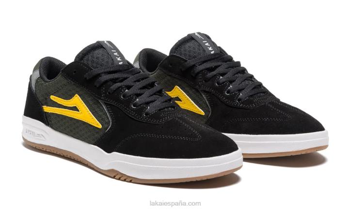 zapatos de skate atlánticos Lakai negro 80B2302