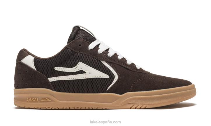 zapatos de skate de chocolate atlántico Lakai marrón 80B2311