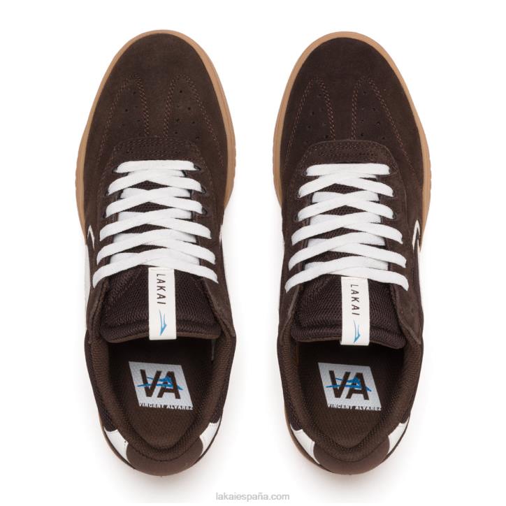 zapatos de skate de chocolate atlántico Lakai marrón 80B2311