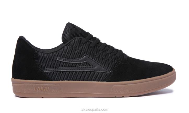 zapatillas de skateboard brighton Lakai negro 80B2280