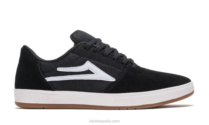 zapatillas de skateboard brighton Lakai negro 80B2282