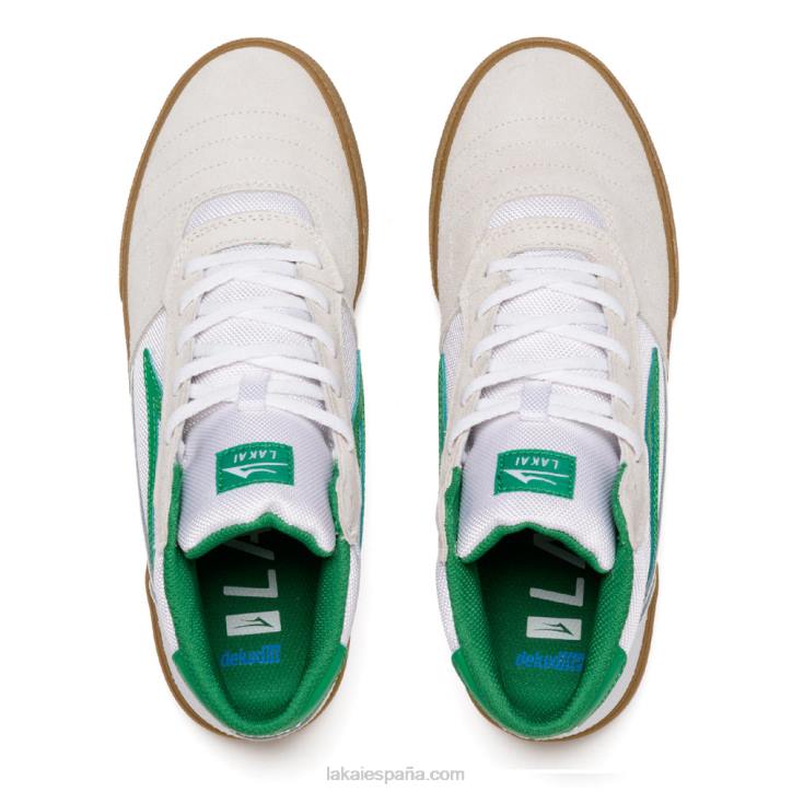 a mediados de cambridge Lakai ante blanco/hierba 80B2110