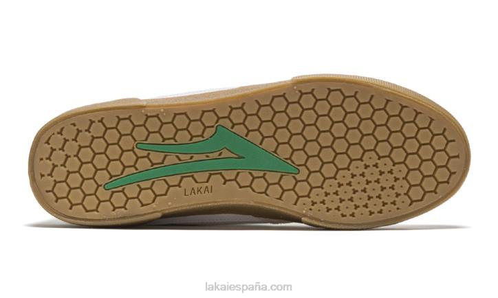 a mediados de cambridge Lakai ante blanco/hierba 80B2110