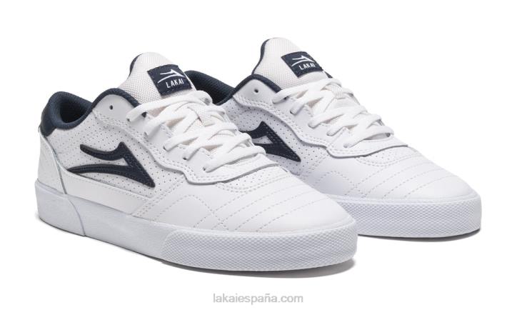 cambridge Lakai cuero blanco/marino 80B274