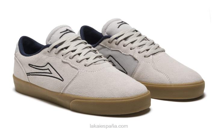 Cardiff Lakai blanco/gamuza de goma 80B23