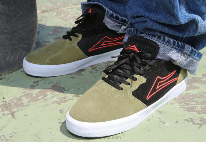 Cardiff Lakai oliva/gamuza negra 80B22