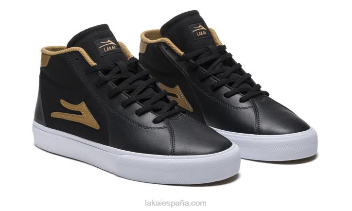 flaco 2 medio Lakai cuero negro/tabaco 80B232