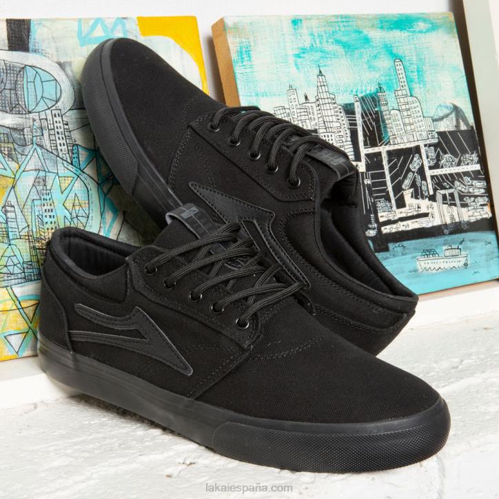 grifo Lakai lienzo negro/negro 80B28