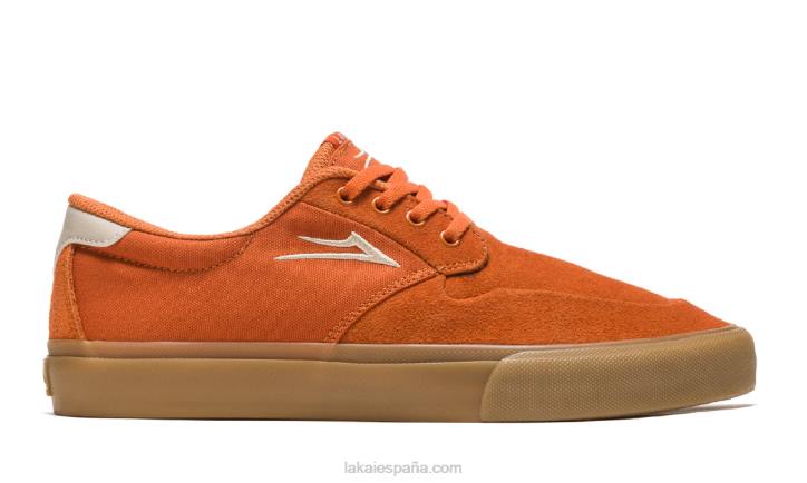 riley 3 zapatos de skate quemados Lakai naranja 80B2254