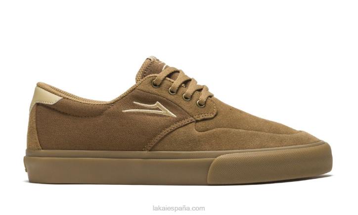 zapatos de skate riley 3 Lakai marrón 80B2246