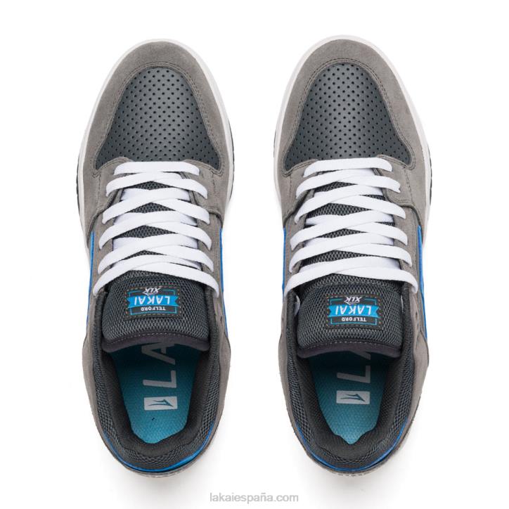 telford bajo Lakai ante gris/cian 80B249