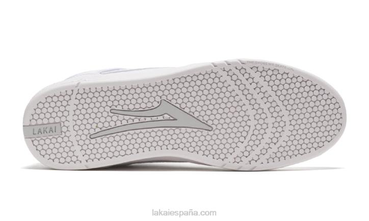 telford bajo Lakai cuero blanco 80B244