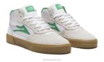a mediados de cambridge Lakai ante blanco/hierba 80B2110