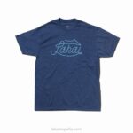 camiseta premium tri blend lariat Lakai azul 80B2333
