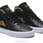 flaco 2 medio Lakai cuero negro/tabaco 80B232