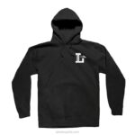 letra sudadera con capucha Lakai negro 80B2140