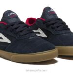 los niños de cambridge Lakai azul marino/gamuza de goma 80B2121