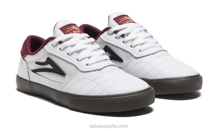 los_ninos_de_cambridge_lakai_blanco_cuero_de_goma_80b2117.jpg los niños de cambridge Lakai blanco/cuero de goma 80B2117 - Image 1