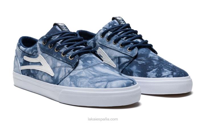 zapatillas de skate de textil teñido anudado griffin Lakai azul 80B2222 - Image 2