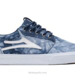 zapatillas de skate de textil teñido anudado griffin Lakai azul 80B2222