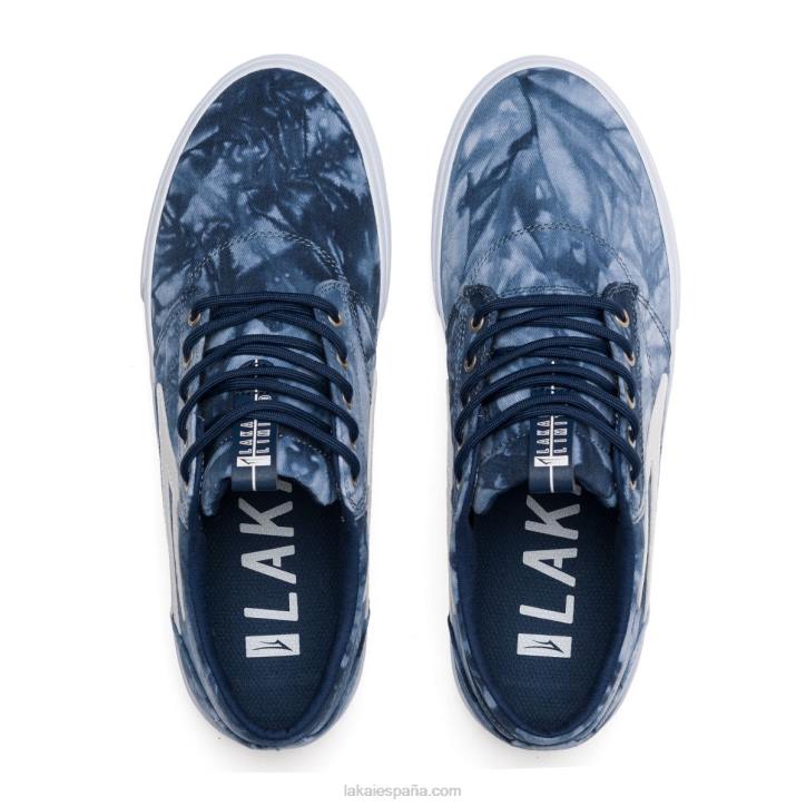 zapatillas de skate de textil teñido anudado griffin Lakai azul 80B2222 - Image 3