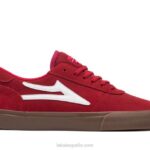 zapatillas de skate manchester Lakai rojo 80B2300
