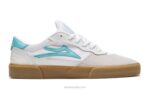 zapatos de skate cambridge Lakai blanco 80B2198
