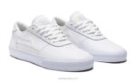 zapatos de skate de cuero Manchester Lakai blanco 80B2288 - Image 2