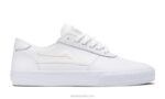 zapatos de skate de cuero Manchester Lakai blanco 80B2288