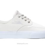 zapatos de skate de cuero riley 3 Lakai blanco 80B2251