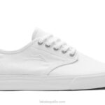 zapatos de skate de lona oxford Lakai blanco 80B2287